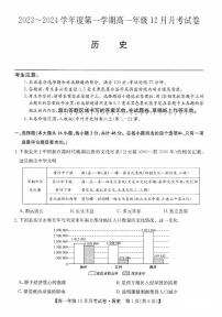 2024沧州部分学校高一上学期12月月考试题历史PDF版含答案