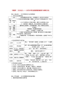 新教材通史版2024高考历史二轮专题复习第一部分第一编中国古代史步骤二专题四文以化人__古代中国主流思想的演变与传统文化教师用书