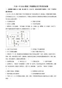 2024六安一中高三上学期第五次月考历史试题含解析