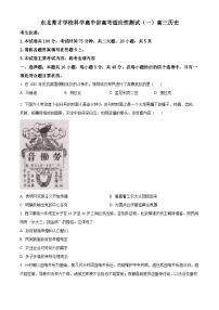 2023-2024学年辽宁省沈阳市东北育才学校高三高考适应测试（一）历史试题