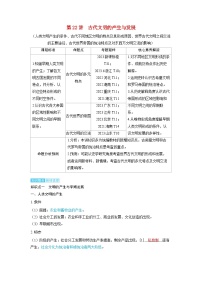 备考2024届高考历史一轮复习讲义第九单元古代文明的产生与发展和中古时期的世界第22讲古代文明的产生与发展