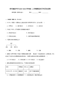 2023-2024学年贵州省遵义市桐梓县荣兴高级中学高二上学期第四次月考历史试题含解析