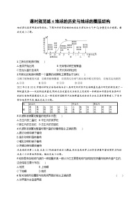 高考总复习优化设计一轮用书地理配人教版(适用于新高考新教材)word课时规范练6地球的历史与地球的圈层结构