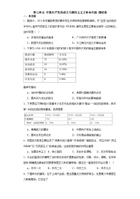 第七单元 中国共产党的成立与新民主主义革命兴起 测试卷（含解析）2024届统编版（2019）中外历史纲要上高中历史二轮复习）