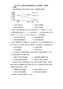 第三单元 辽宋夏金多民族政权的并立与元朝的统一 测试卷（含解析）2024届统编版（2019）中外历史纲要上高中历史二轮复习）