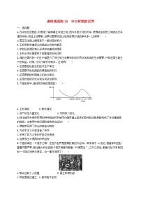 2025届高考历史一轮复习专项练习课时规范练18中古时期的世界