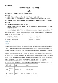 2024湖南省多校高一下学期3月大联考历史试题含解析