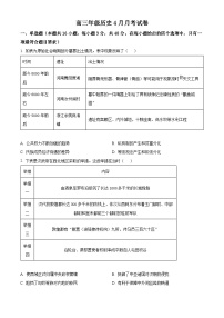 广西壮族自治区桂林市2024届高三下学期4月月考历史试卷（Word版附解析）