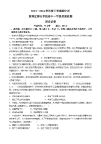 湖北省武汉市新洲区部分学校2023-2024学年高一下学期期中质量检测历史试题