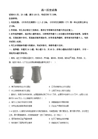 广西壮族自治区示范性高中2023-2024学年高一下学期期中联合调研测试历史试题 （原卷版+解析版）
