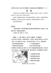 2024届天津市河北区高三下学期二模考试历史试卷