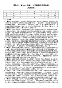 河南省濮阳市第一高级中学2023-2024学年高二下学期5月期中考试历史试题