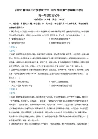 安徽省合肥市六校联盟2023-2024学年高一下学期期中联考历史试题