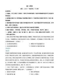 安徽省鼎尖联盟2024届高三下学期三模联考历史试卷（Word版附解析）
