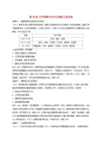 2025届高考历史一轮总复习好题精练专题九世界古代时期第39课古代希腊文明与早期的人类迁徙