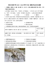 重庆市巴蜀中学校2024届高三下学期模拟考试历史试题（原卷版+解析版）