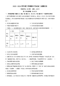 辽宁省部分高中2023-2024学年高二下学期期中考试历史试题（原卷版+解析版）