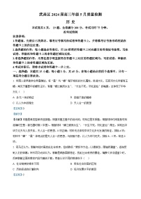 湖北省武汉市武昌区2024届高三下学期二模历史试题Word版含解析