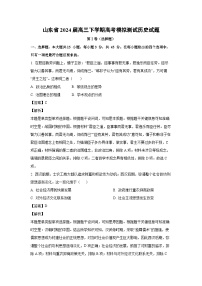 历史：山东省2024届高三下学期高考模拟测试试题（解析版）