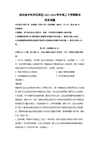 [历史]四川省泸州市江阳区2023-2024学年高二下学期期末试题（解析版）