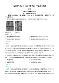 湖南省名校联考联合体2023-2024学年高一下学期期末考试历史试题（Word版附解析）
