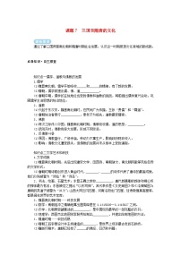 2025版高考历史全程一轮复习学案 版块一中国古代史 课题7三国至隋唐的文化