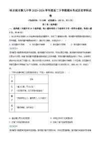 黑龙江省哈尔滨市第九中学校2023-2024学年高二下学期期末考试历史试卷（解析版）