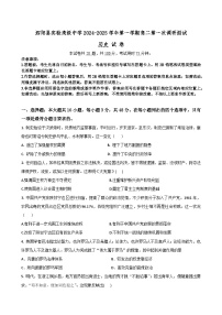 江苏省宿迁市泗阳县实验高级中学2024-2025学年高二上学期第一次调研测试历史试题