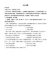 安徽省县中联盟2024-2025学年高三上学期开学考试历史试题（含解析）