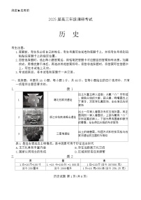 2025届河南省安阳市多校联考高三上学期调研考试（一模）历史试卷