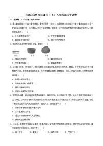 湖南省长沙市望城区第一中学2024-2025学年高二上学期入学考试历史试题