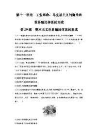 第29讲 资本主义世界殖民体系的形成2025届高考部编版历史一轮复习练习（含答案）