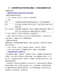 （2）三国两晋南北朝的民族交融与隋唐统一多民族封建国家的发展——2025高考历史一轮复习易混易错专项复习练习（含解析）