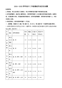 山东省济南市2024-2025学年高三上学期开学摸底考试历史试题（解析版）