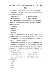 挽救民族危亡的斗争--2023-2024学年高三历史二轮（专题训练）（2份，原卷版+解析版）