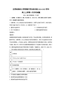 江苏省扬州大学附属中学东部分校2024-2025学年高二上学期9月月考历史试题（解析版）