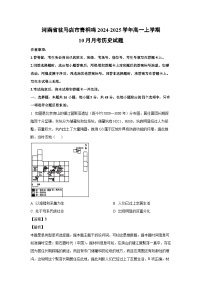 河南省驻马店市青桐鸣2024-2025学年高一上学期10月月考历史试题（解析版）