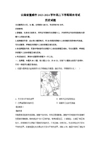 云南省宣威市2023-2024学年高二下学期期末考试历史试卷(解析版)