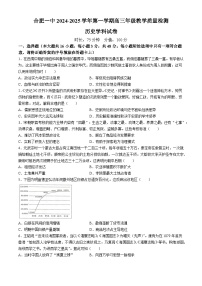 安徽省合肥市第一中学2024-2025学年高三上学期11月教学质量检测历史试卷（Word版附答案）