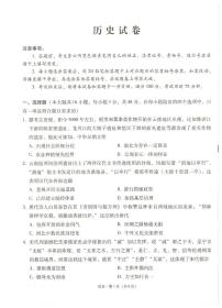 云南省云南师范大学附属中学2024-2025学年高三上学期高考适应性月考卷（五）历史