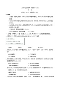 云南省曲靖市民族中学2024-2025学年高一上学期期中检测历史试题(含解析)