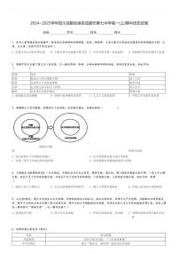 2024～2025学年四川成都武侯区成都市第七中学高一(上)期中历史试卷[原题+解析]