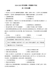 陕西省洛南中学2024-2025学年高一上学期期中考试历史试题