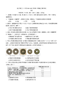 广东省湛江市第二十一中学2024-2025学年高二上学期期中考试历史试题(含解析)