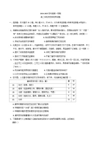 海南省文昌中学2024-2025学年高二上学期期中段考历史试题(含解析)