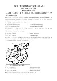 湖南省长沙市第一中学2024～2025学年高三(上)月考卷(三)历史试卷(含答案)