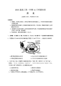 河南省部分示范性高中2024-2025学年高三上学期11月联考历史试题（解析版）