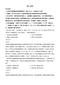 2025河南省部分学校高三上学期11月月考历史试题含解析