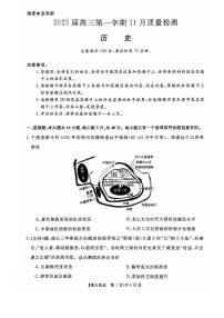 2025河南省部分示范性高中高三上学期11月期中联考试题历史PDF版含解析