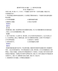 重庆市南开中学校2024-2025学年高一上学期期中考试历史试题（解析版）